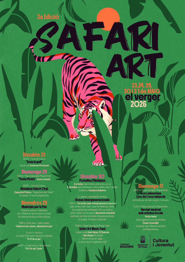 Imagen: Cartel del 'Safari Art' 2026 en El Verger