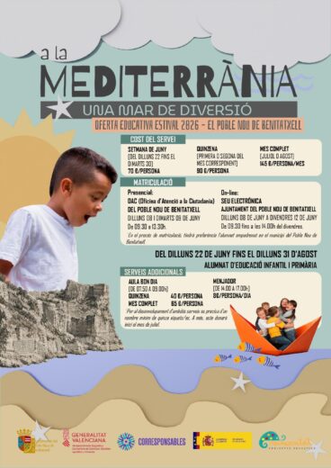 Cartel de la Escoleta de Verano 2026