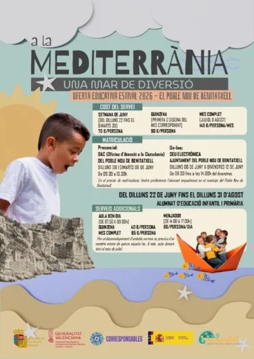 Cartel de la Escoleta de Verano 2026