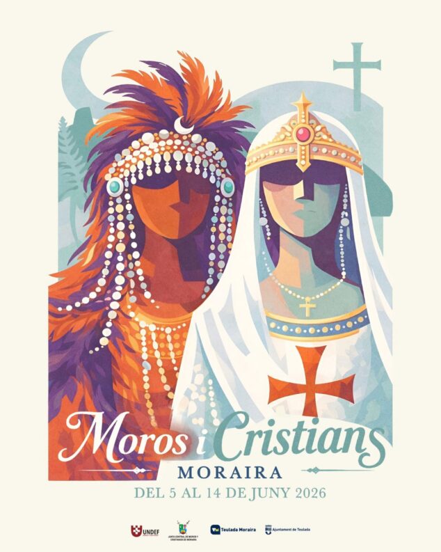 Imagen: Cartel de las Fiestas de Moros y Cristianos de Moraira 2026