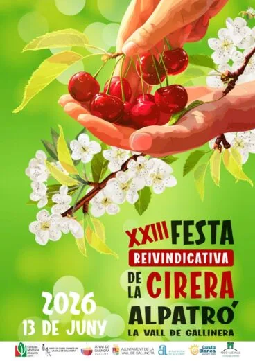Cartel XXIII Festa de la Cirera La Vall de Gallinera