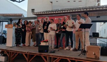 Cierre del acto de Compromís en Pedreguer