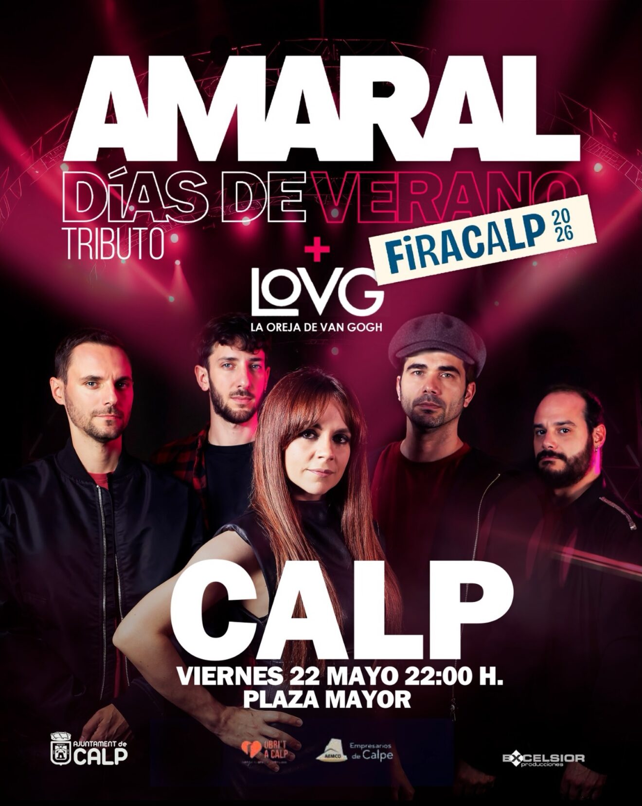 Disfruta de la mejor versión de Amaral y La Oreja de Van Gogh en FiraCalp