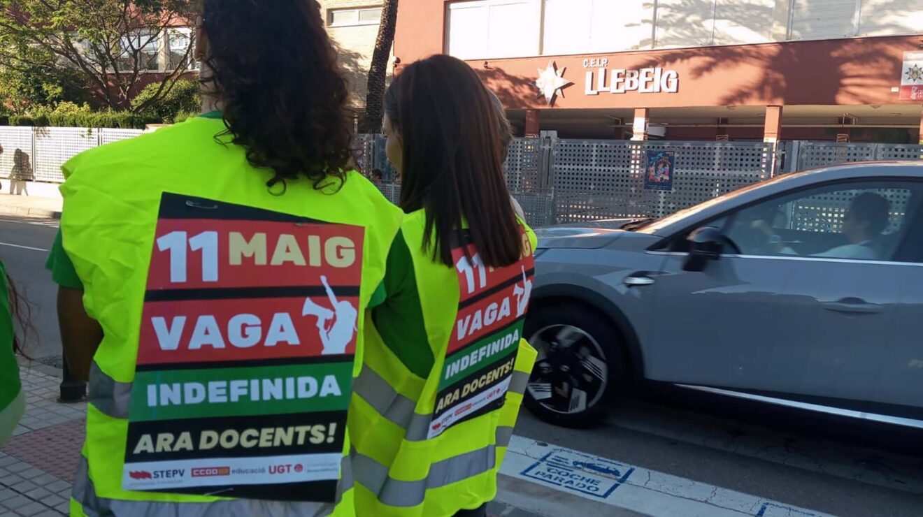 Docentes de la Marina Alta en huelga indefinida desde el 11 de mayo