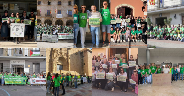 Los docentes toman los ayuntamientos de la Marina Alta: la lucha educativa reclama el apoyo de las alcaldías 5 docentes de la marina alta reciben el apoyo de los ayuntamientos