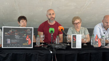 Héctora Andrés, de la Agrupació Musical Cultural de Teulada, durante la presentación de la quinta edición del Día de la Música de Teulada Moraira