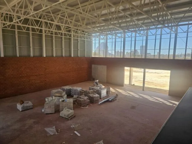 Imagen: Interior en obras del nuevo instituto IES Les Salines de Calp