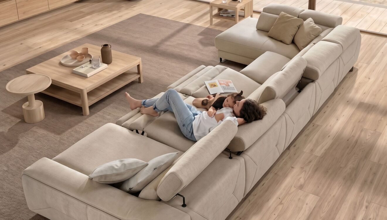 Linen y Cynthia elegancia minimalista para salones contemporáneos