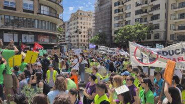 Manifestación de docentes en València el 11 de mayo 2026