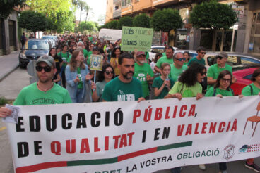 Manifestación en Dénia en apoyo a la educación pública 06