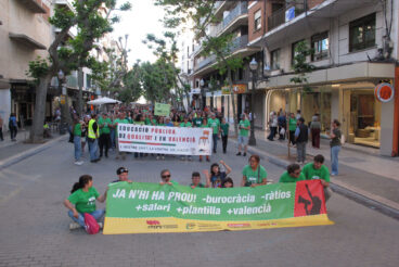 Manifestación en Dénia en apoyo a la educación pública 21
