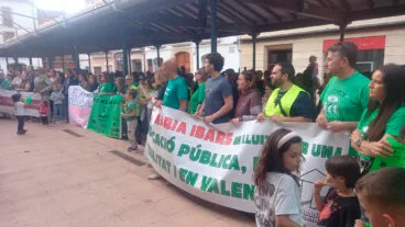 Manifestación en Pedreguer en apoyo a la huelga docente 04
