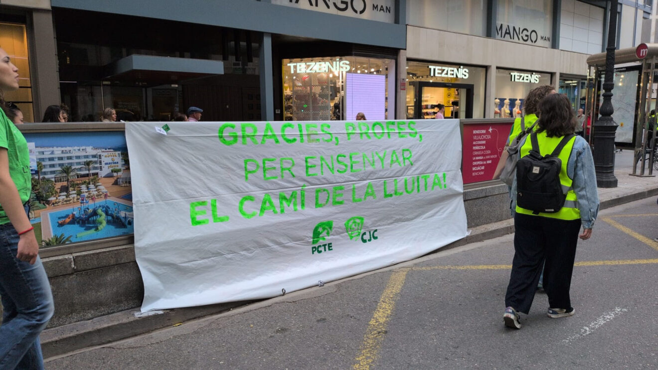 Manifestación en València el 5º día de huelga de docentes 13