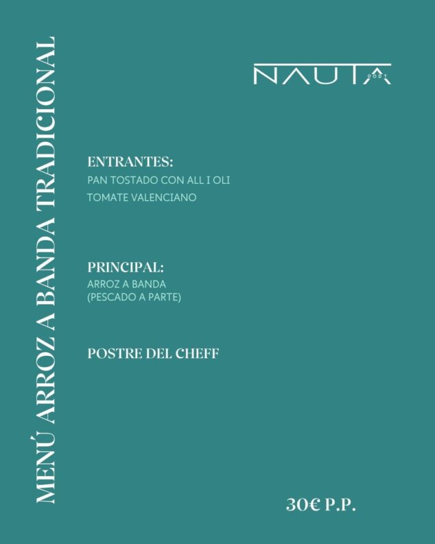 menu arroz a banda tradicional
