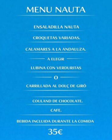 Menú Nauta 35€