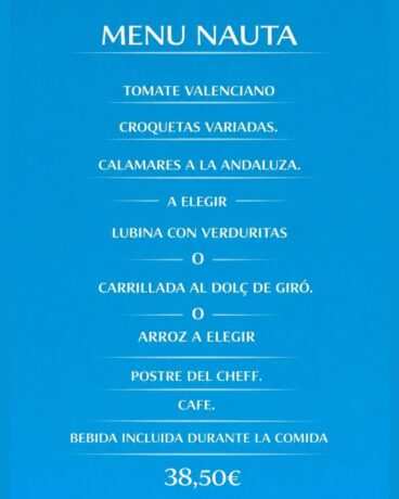 Menú Nauta 38,50€