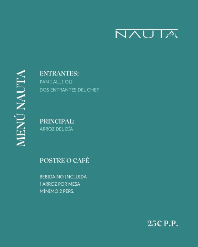 menu nauta