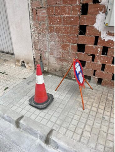 Obras de mejora en las aceras de la Zona Norte de Ondara