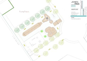 Plano del proyecto del nuevo parque infantil de Tossals en Ondara