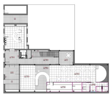 Plano del proyecto de rehabilitación del Centre Artístic Musical de Pedreguer