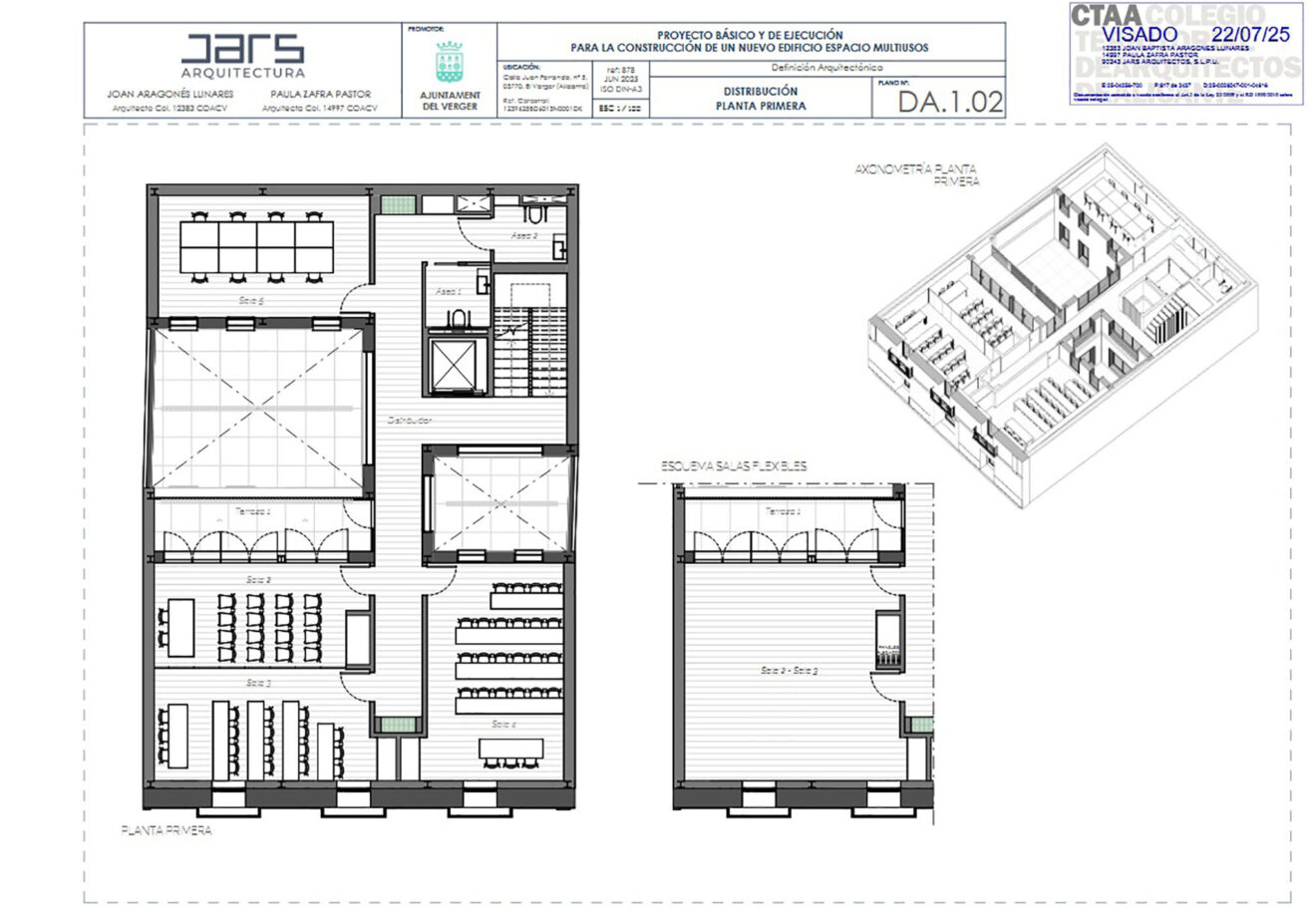 Planos del proyecto de rehabilitación del Antic Ajuntament del Verger 2