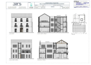 Planos del proyecto de rehabilitación del Antic Ajuntament del Verger