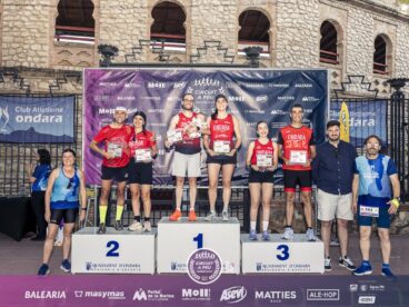 Podio local del club Ondara Tri-Esport en la XXVI Cursa Popular Ondara