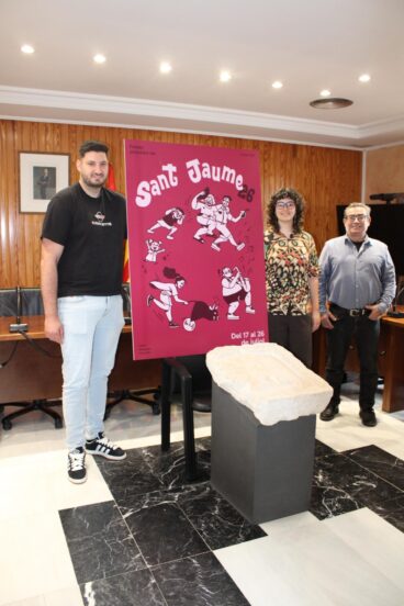Presentación de la portada del libro de fiestas de Sant Jaume 2026 en Ondara