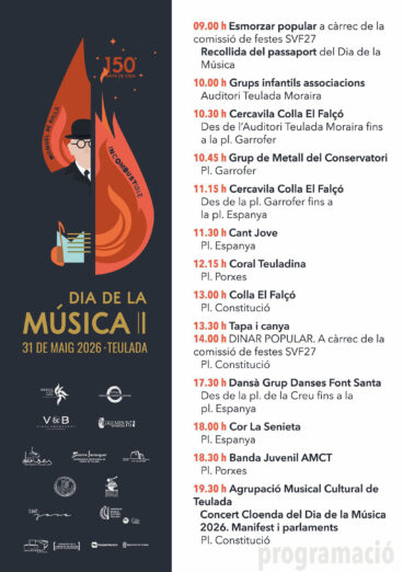 Programa de conciertos y actuaciones por el Día de la Música de Teulada Moraira 2026