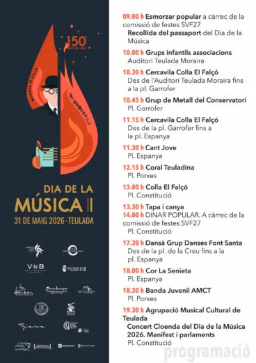 Programa de conciertos y actuaciones por el Día de la Música de Teulada Moraira 2026