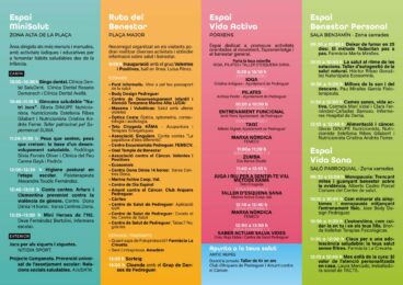 Programación de la primera Feria de la Salud de Pedreguer