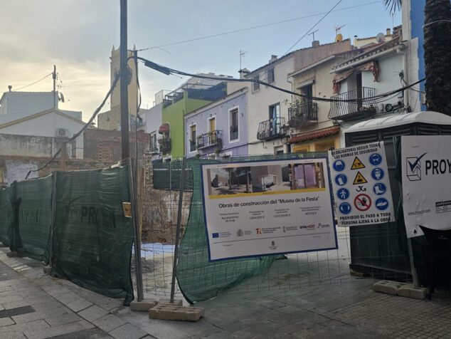 Imagen: Solar de obras de la antigua Casa Beltrán en Calp.