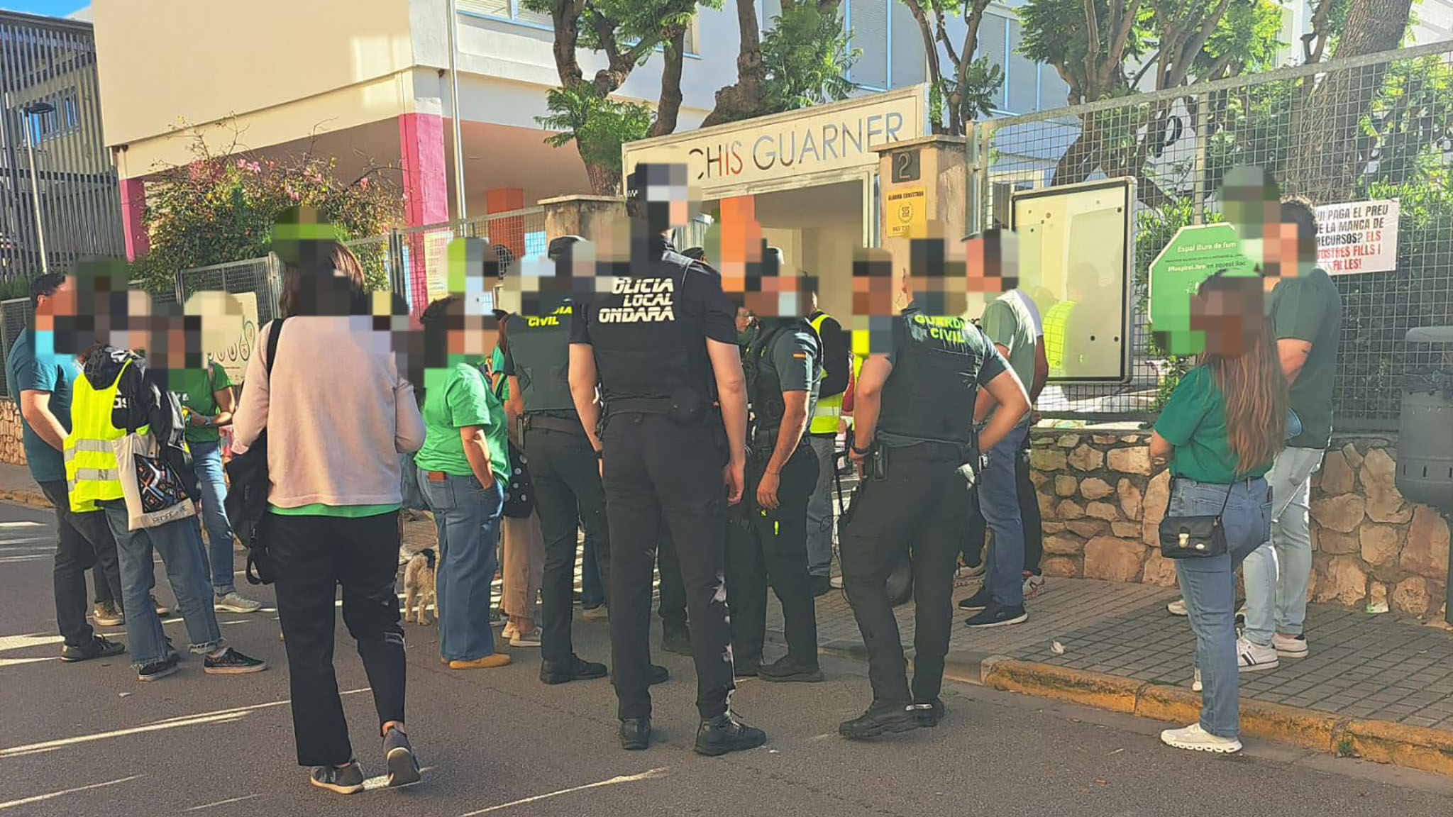 stepv denuncia la actuacion de la guardia civil durante un piquete en ondara