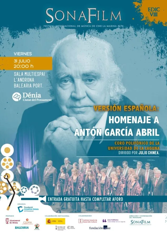 La era de los imperios: Trevor Jones y la Universal Symphony Orchestra coronarán el cierre de Sonafilm en la Marina Alta 1 Imagen: Actuación del Coro Polifónico de la Universidad de La Laguna en el espacio l'Androna de Baleària Port