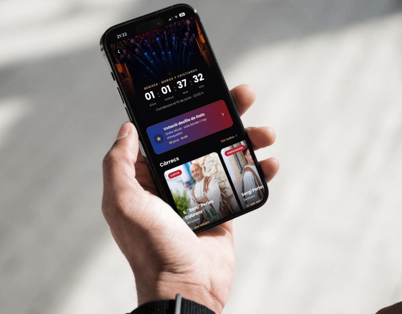Nueva app de Benissa mostrando Moros y Cristianos