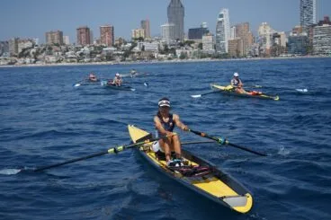 Participantes en el Campeonato Autonómico Suma de Remo de Mar en Benidorm