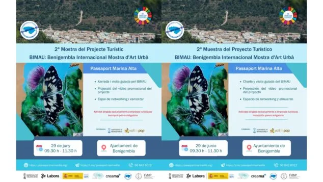 Imagen: Imagen del cartel de la 2ª Mostra del Projecte Turístic BIMAU en Benigembla.