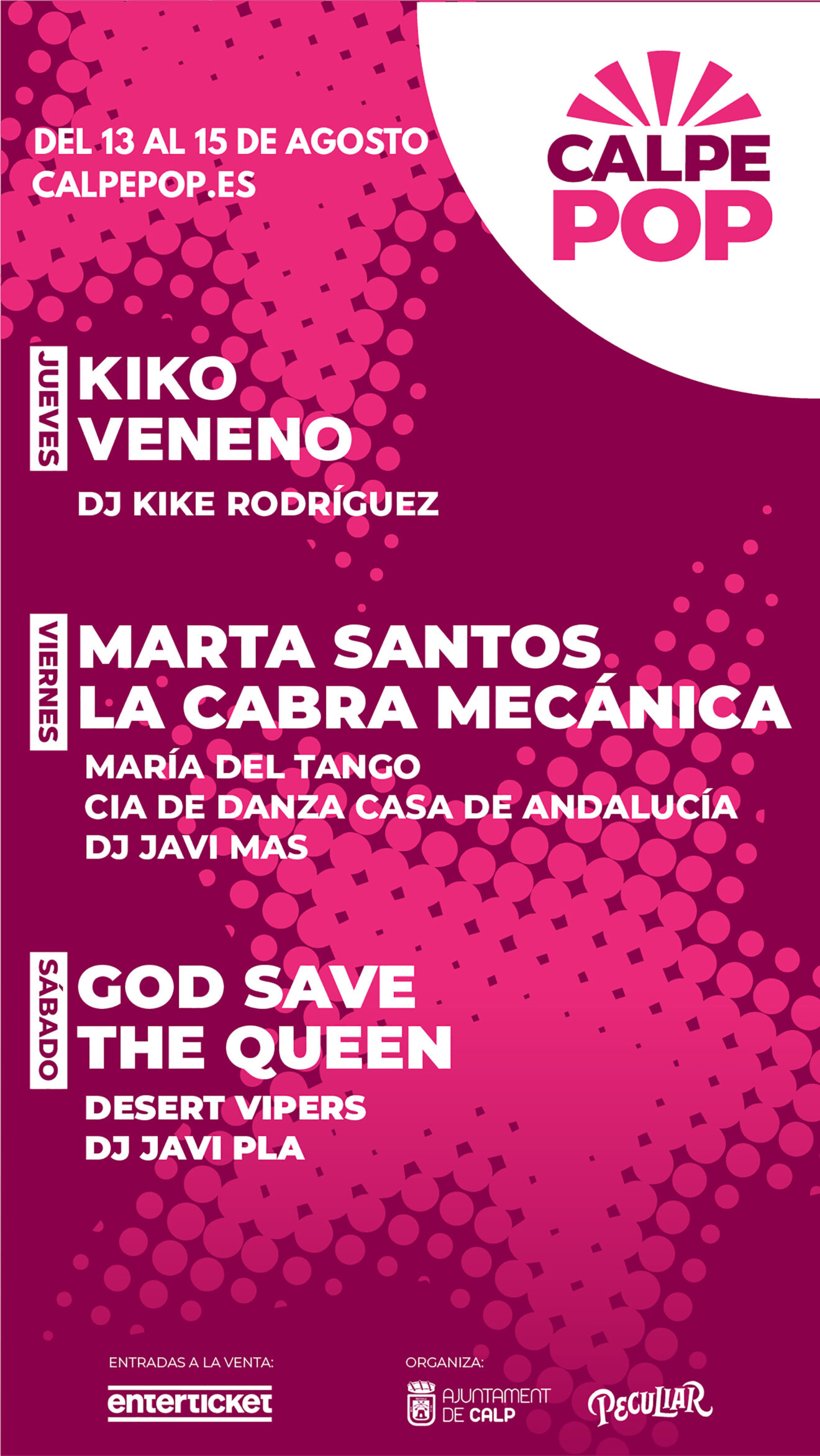 Cartel de Calpe Pop 2026