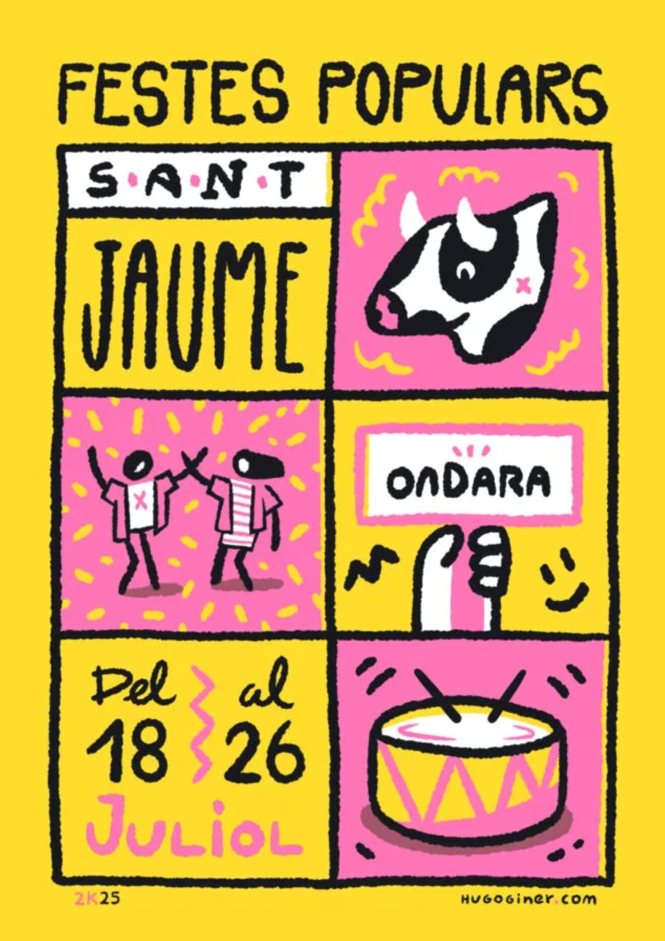 Cartel de Fiestas Sant Jaume Ondara 2025
