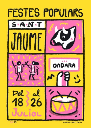 Cartel de Fiestas Sant Jaume Ondara 2025