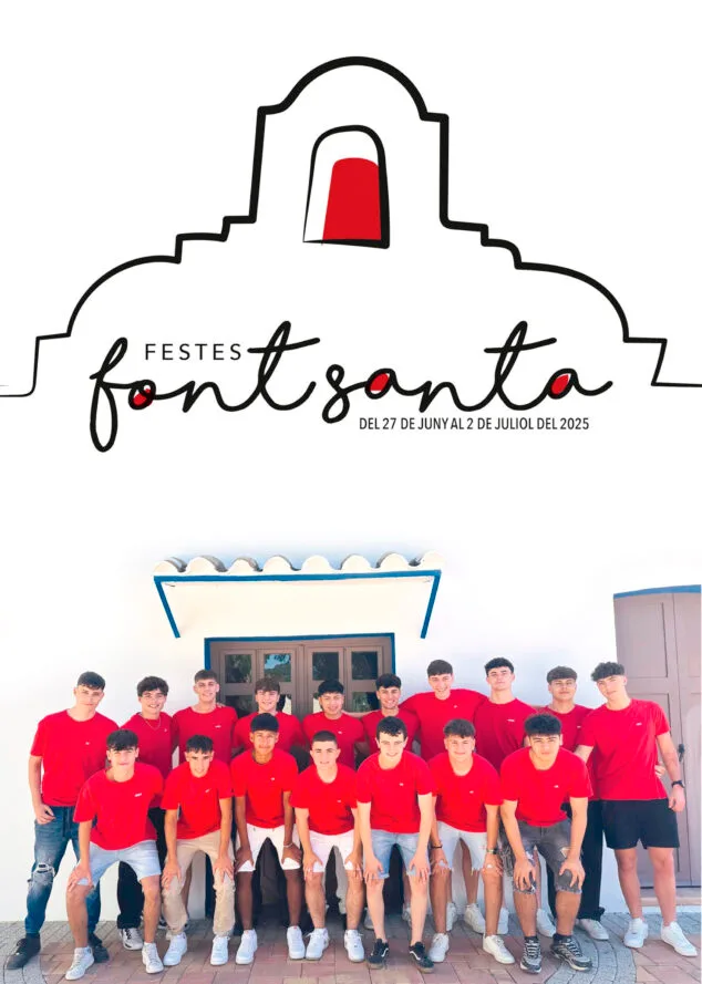 Imagen: Cartel de las Fiestas de la Font Santa 2025 de Teulada Moraira