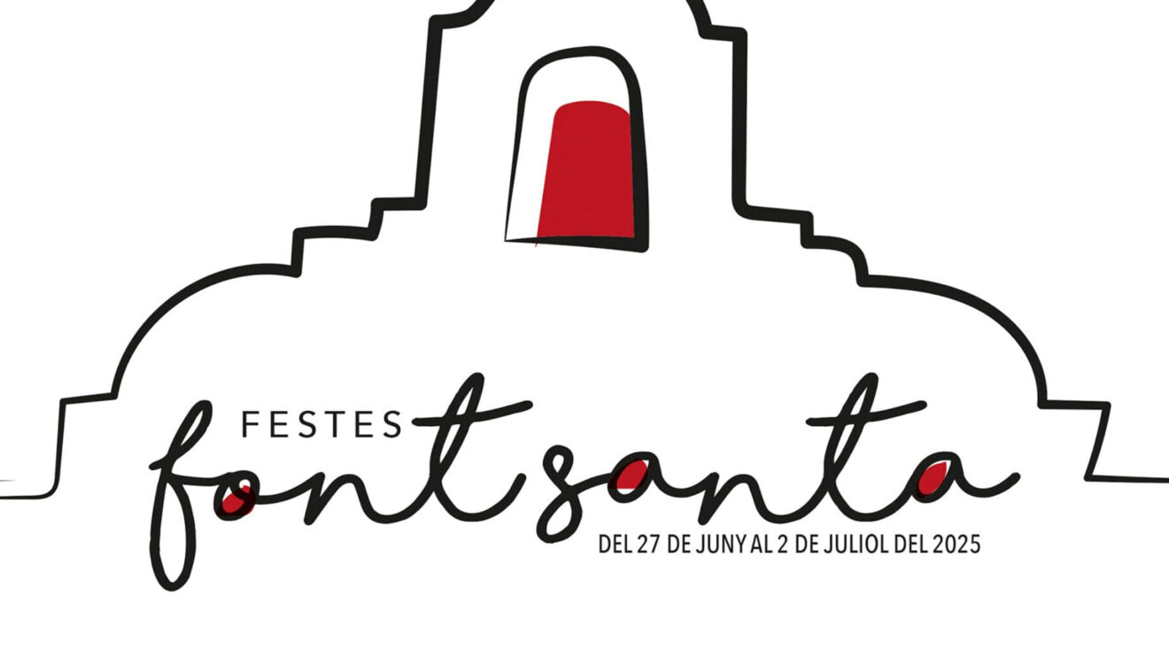 Cartel de las Fiestas de la Font Santa 2025 en Teulada Moraira