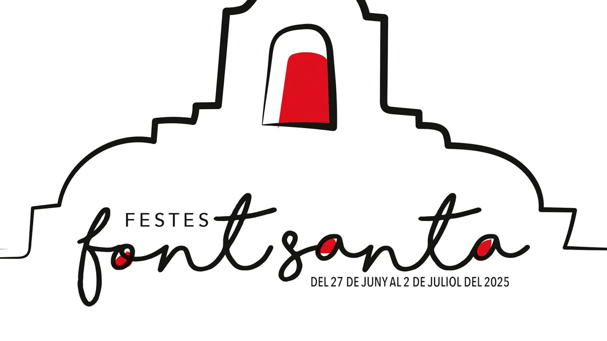 cartel de las fiestas de la font santa 2025 en teulada moraira