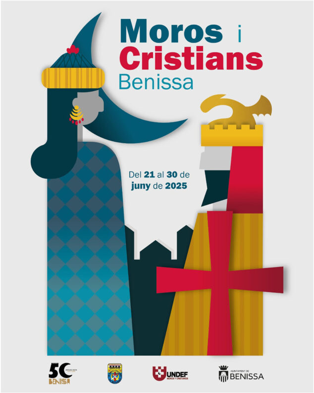 Imagen: Cartel de las fiestas de Moros y Cristianos de Benissa 2025