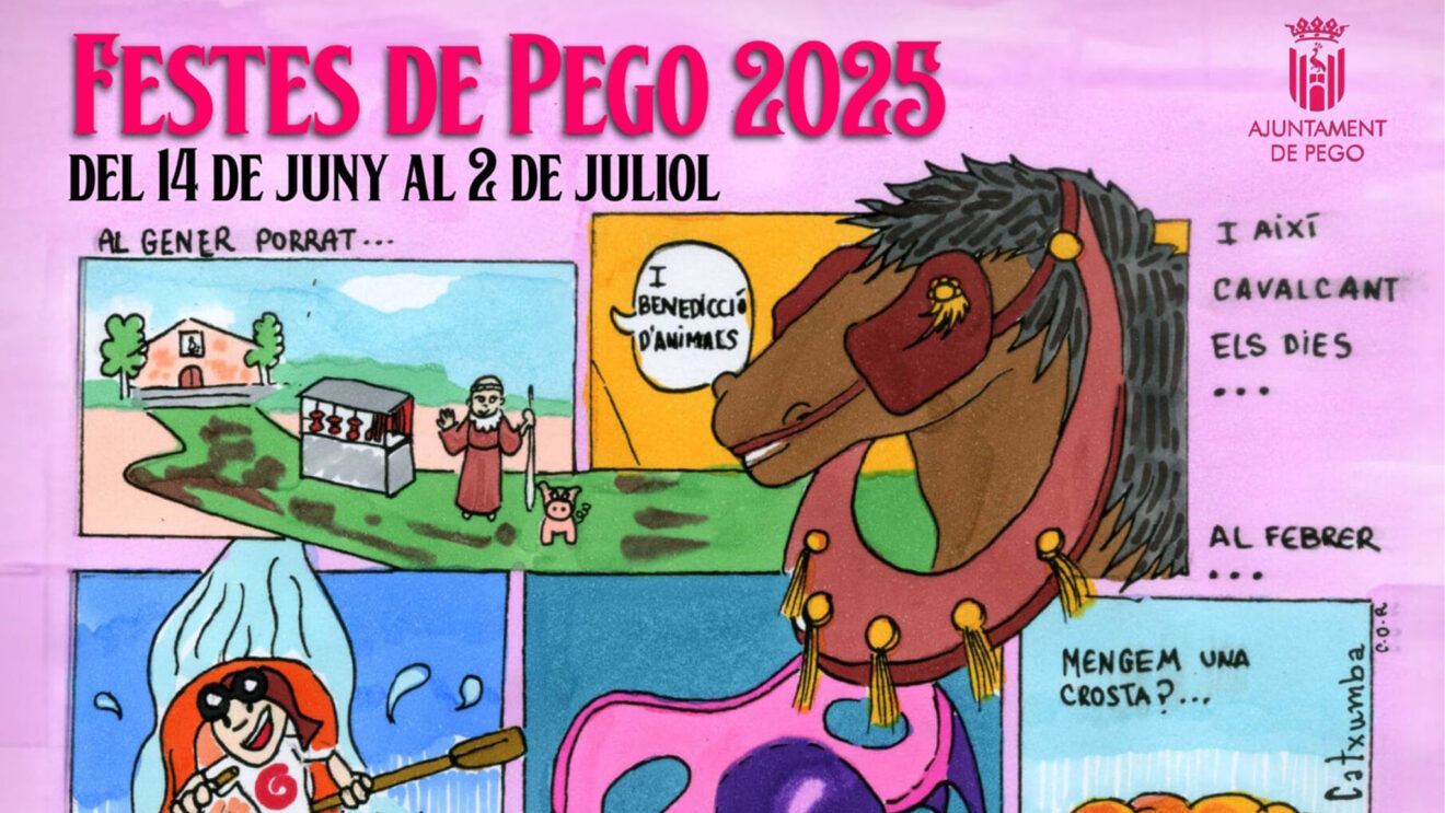 Cartel de las fiestas de Pego en 2025