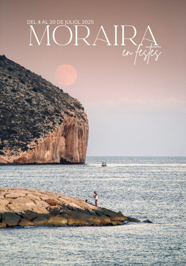 Programa de Fiestas Patronales de Moraira - Virgen de los Desamparados y Virgen del Carmen 2025 2 Imagen: Cartel de las fiestas patronales de Moraira de 2025