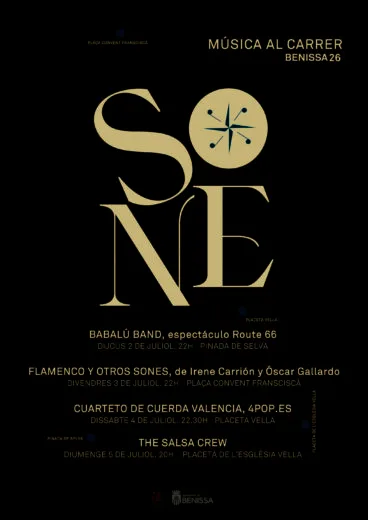 Cartel del Festival SONE Benissa 2026