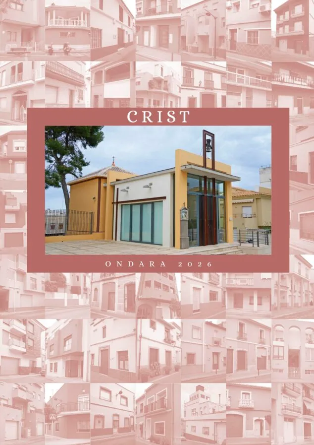 Imagen: Cartel de las Fiestas del Cristo de Ondara 2026 con imagen de la ermita.