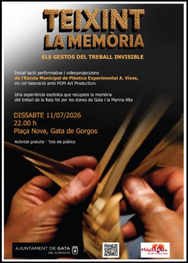 Cartel de la ‘performance’ «Teixint la memòria»