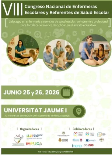 Cartel del VIII Congreso Nacional de Enfermeras Escolares